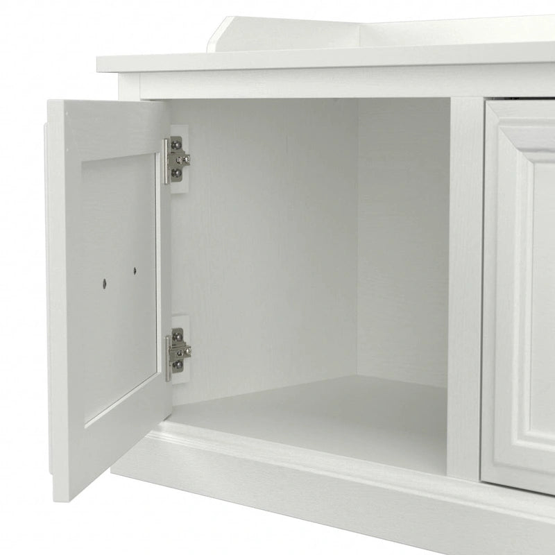 Woodland 40W Shoe Storage Bench with Doors by Bush Furniture 28