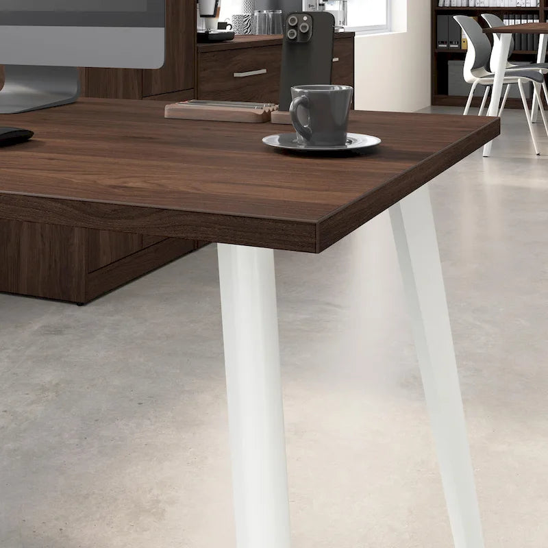 Bush Business Furniture Vista 60W L Shaped Desk with Storage Cabinet 4