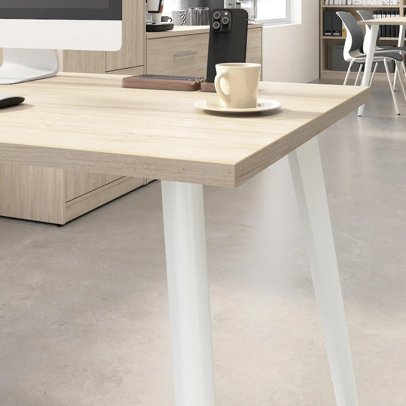 Bush Business Furniture Vista 60W L Shaped Desk with Storage Cabinet 12