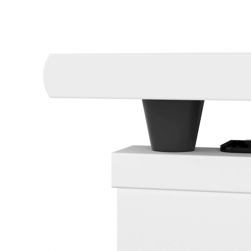 72W 3-position L-shaped Sit to Stand Desk with Hutch by Bush Furniture 11