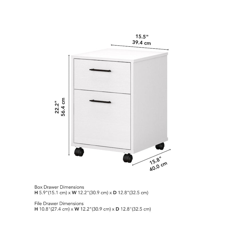 Key West 2 Drawer Mobile File Cabinet by Bush Furniture 3