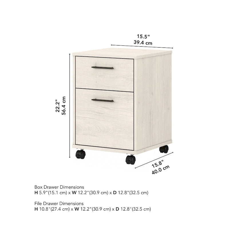 Key West 2 Drawer Mobile File Cabinet by Bush Furniture 8