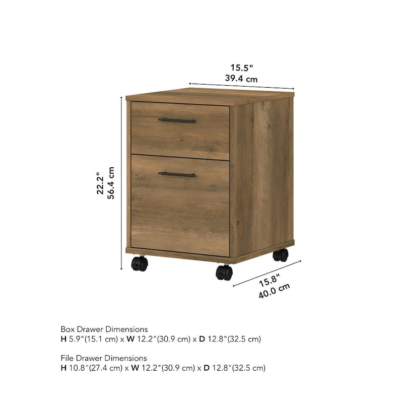 Key West 2 Drawer Mobile File Cabinet by Bush Furniture 15