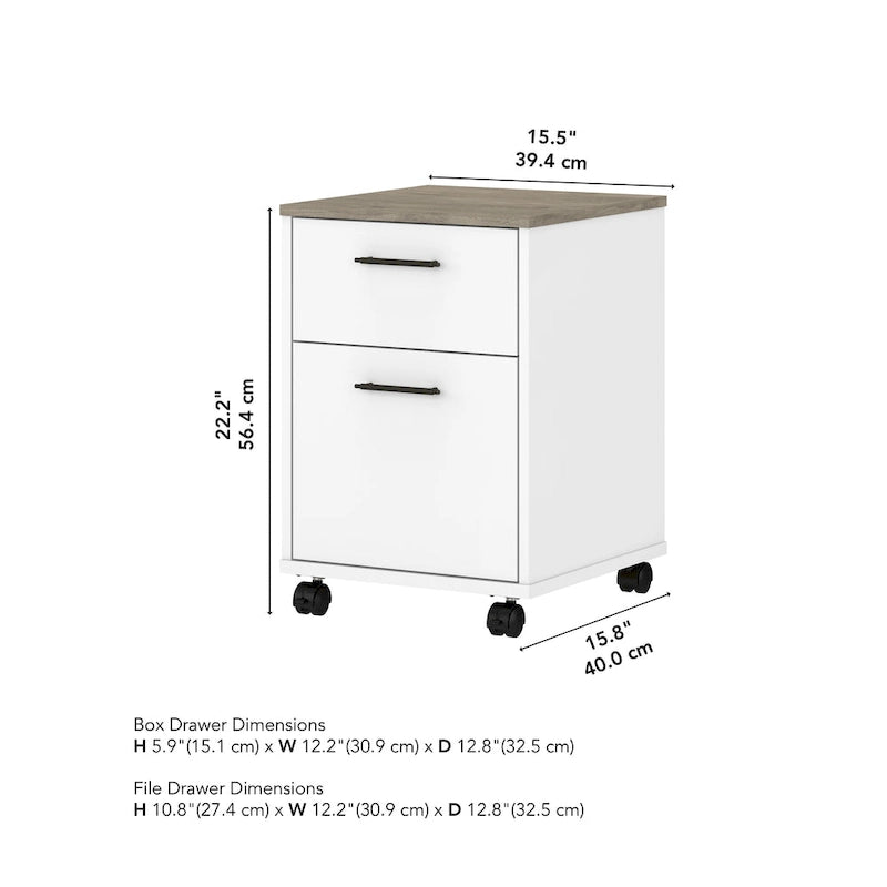 Key West 2 Drawer Mobile File Cabinet by Bush Furniture 22