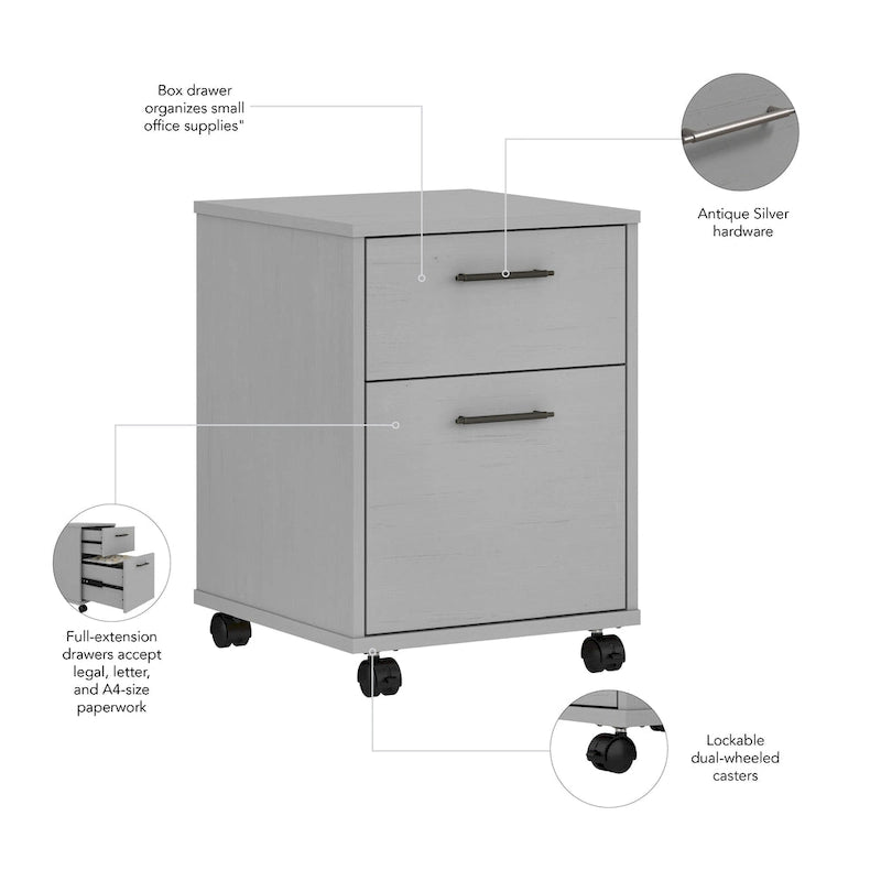 Key West 2 Drawer Mobile File Cabinet by Bush Furniture 28