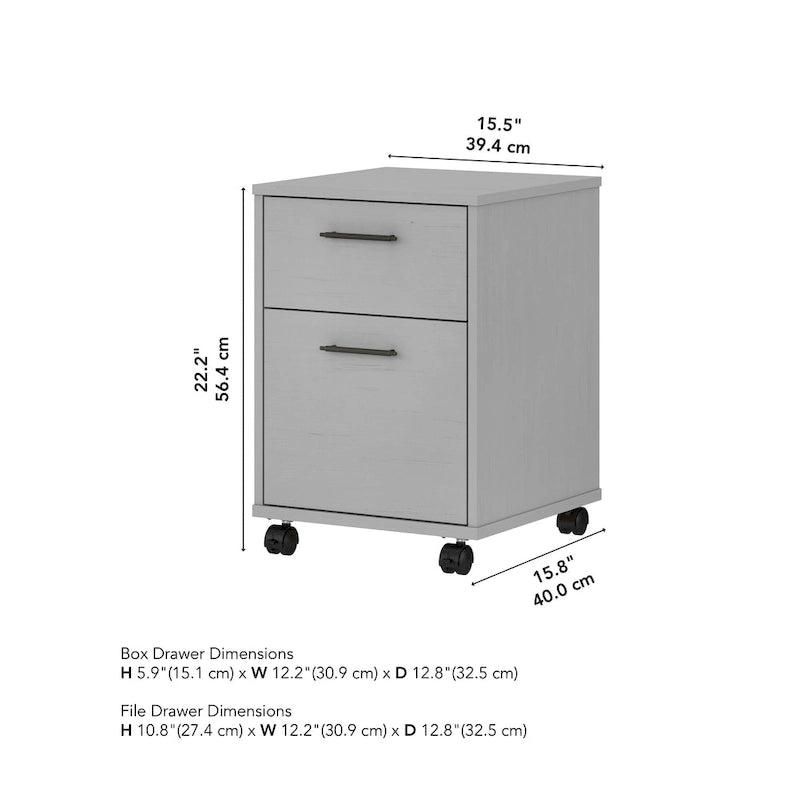 Key West 2 Drawer Mobile File Cabinet by Bush Furniture 29