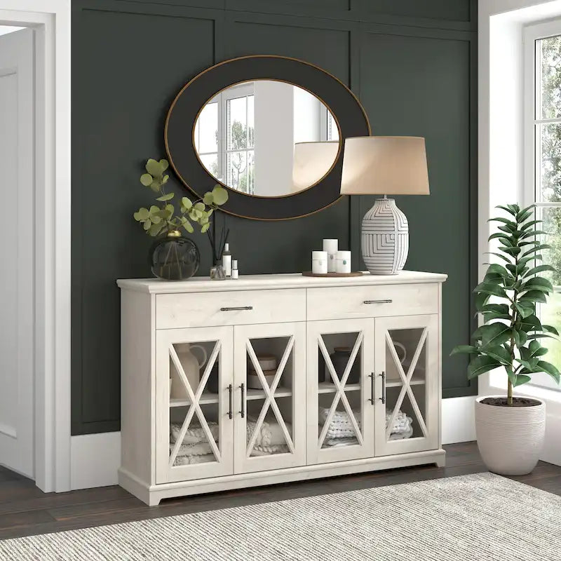 Lennox 60W Sideboard Buffet Cabinet with Drawers by Bush Furniture 18