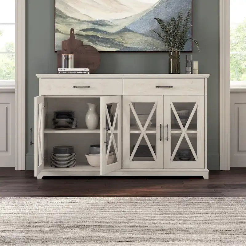 Lennox 60W Sideboard Buffet Cabinet with Drawers by Bush Furniture 3