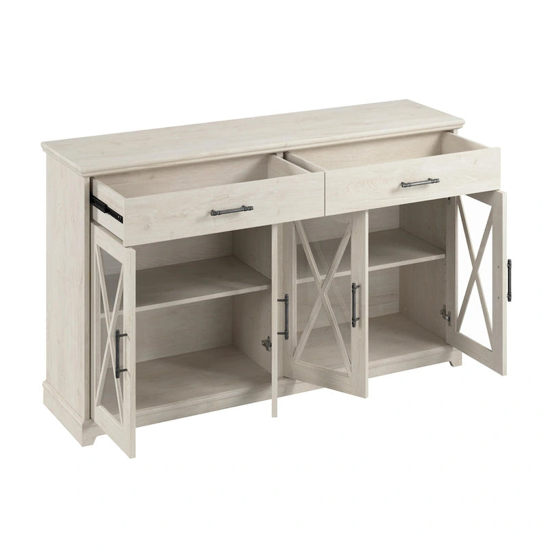 Lennox 60W Sideboard Buffet Cabinet with Drawers by Bush Furniture 6