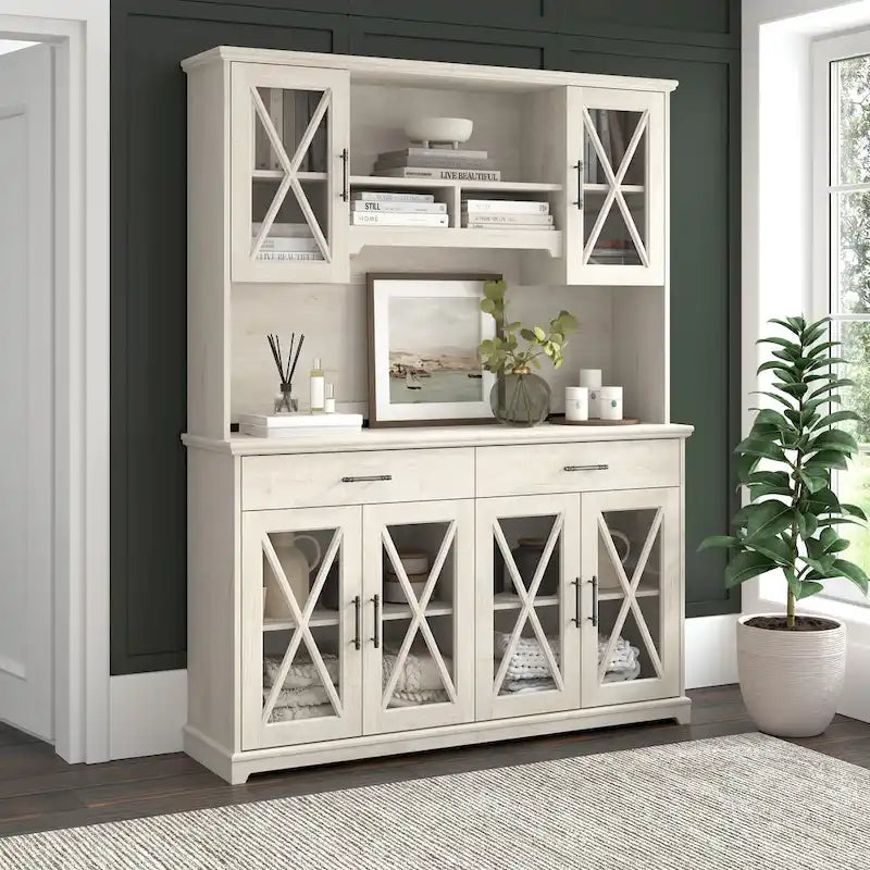 Lennox 60W Sideboard Buffet Cabinet with Drawers by Bush Furniture 7