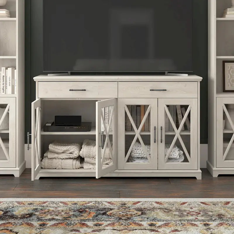 Lennox 60W Sideboard Buffet Cabinet with Drawers by Bush Furniture 12