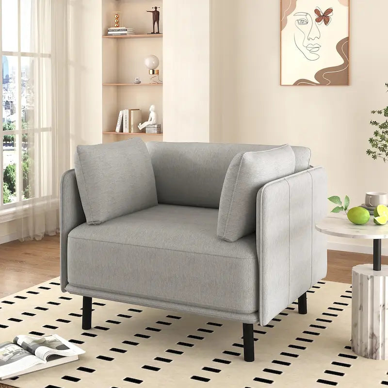 Poltrona Lounge Daphne in Ecopelle di Christopher Knight Home 36