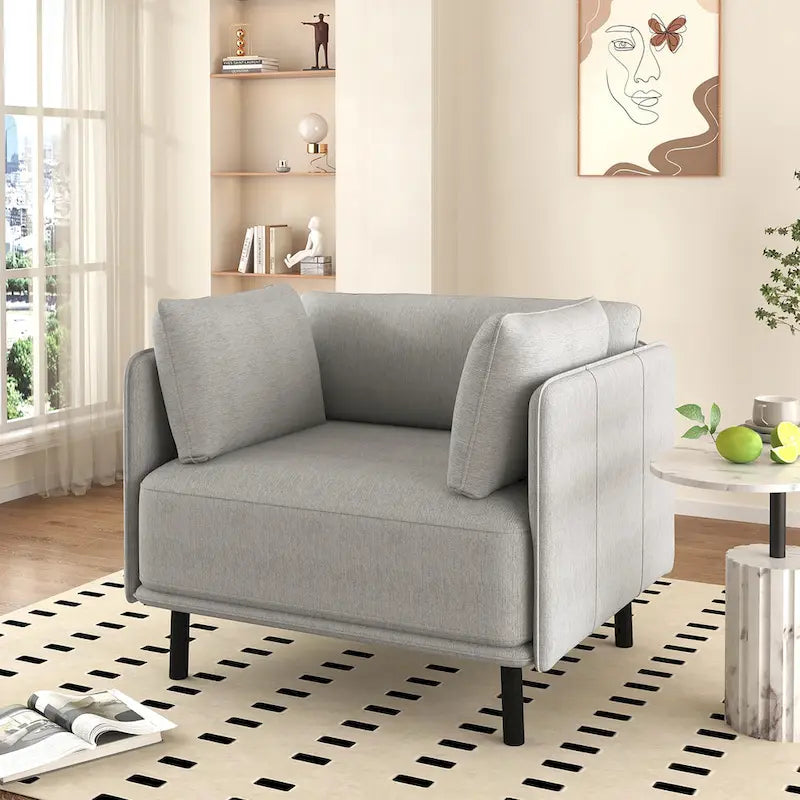 Daphne Faux Leather Lounge Chair by Christopher Knight Home