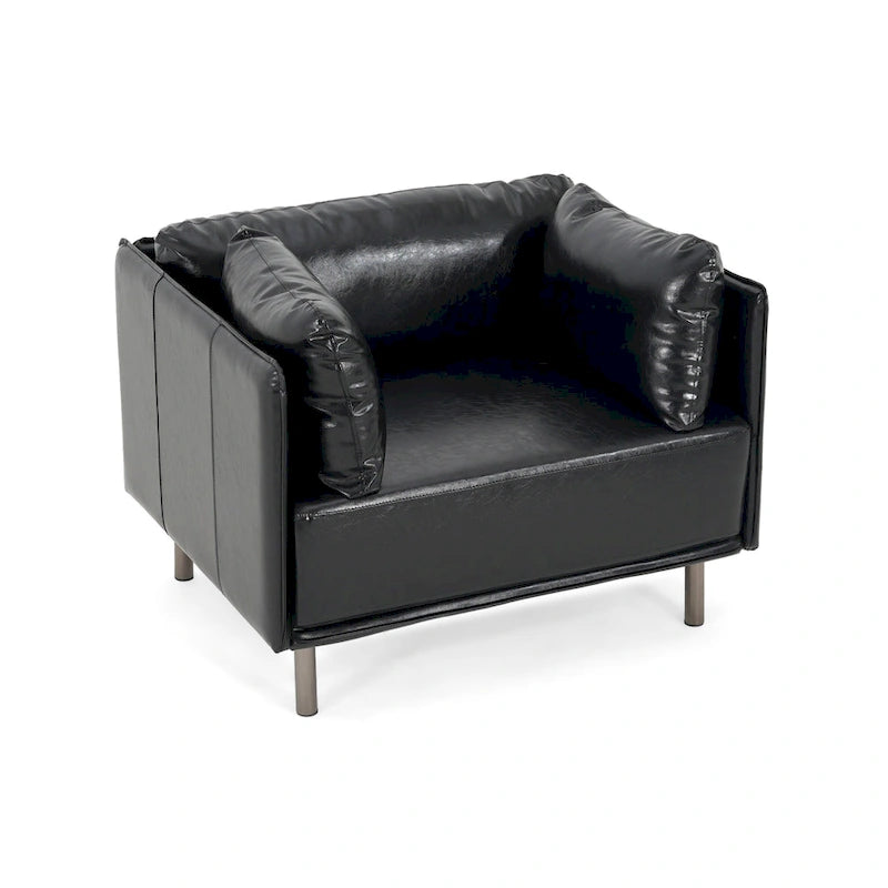 Poltrona Lounge Daphne in Ecopelle di Christopher Knight Home 7
