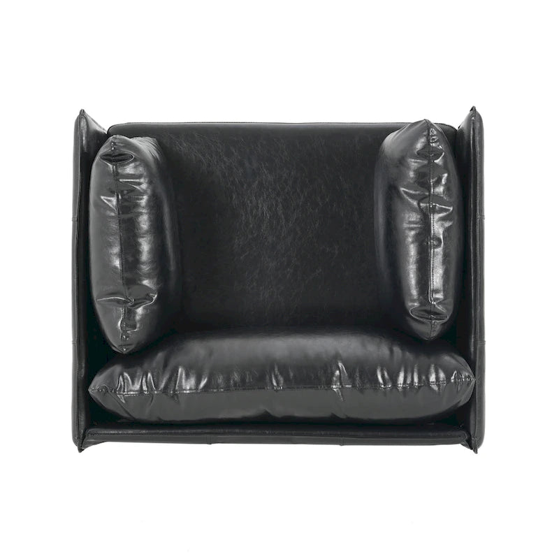 Poltrona Lounge Daphne in Ecopelle di Christopher Knight Home 10
