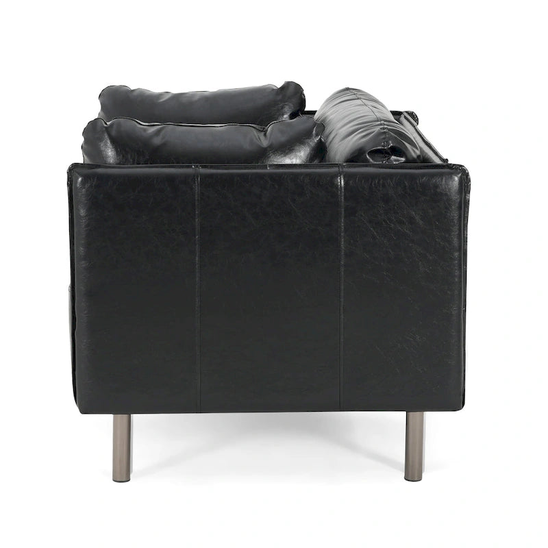 Poltrona Lounge Daphne in Ecopelle di Christopher Knight Home 11