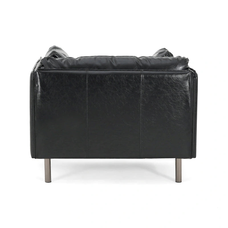 Poltrona Lounge Daphne in Ecopelle di Christopher Knight Home 12