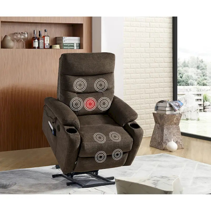 Christopher Knight Home Electric Power Lift Recliner Chair with Massage 4