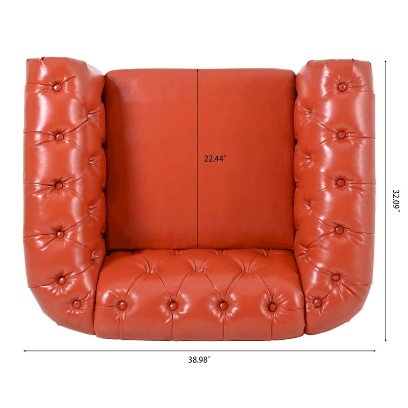 Christopher Knight Home - Poltrona Chesterfield Winston in Pelle Sintetica 19