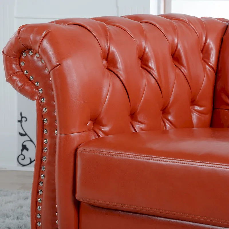 Christopher Knight Home - Poltrona Chesterfield Winston in Pelle Sintetica 22