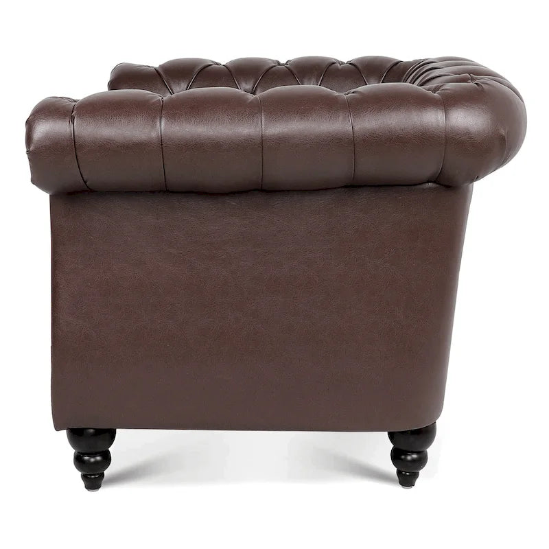 Christopher Knight Home - Poltrona Chesterfield Winston in Pelle Sintetica 26