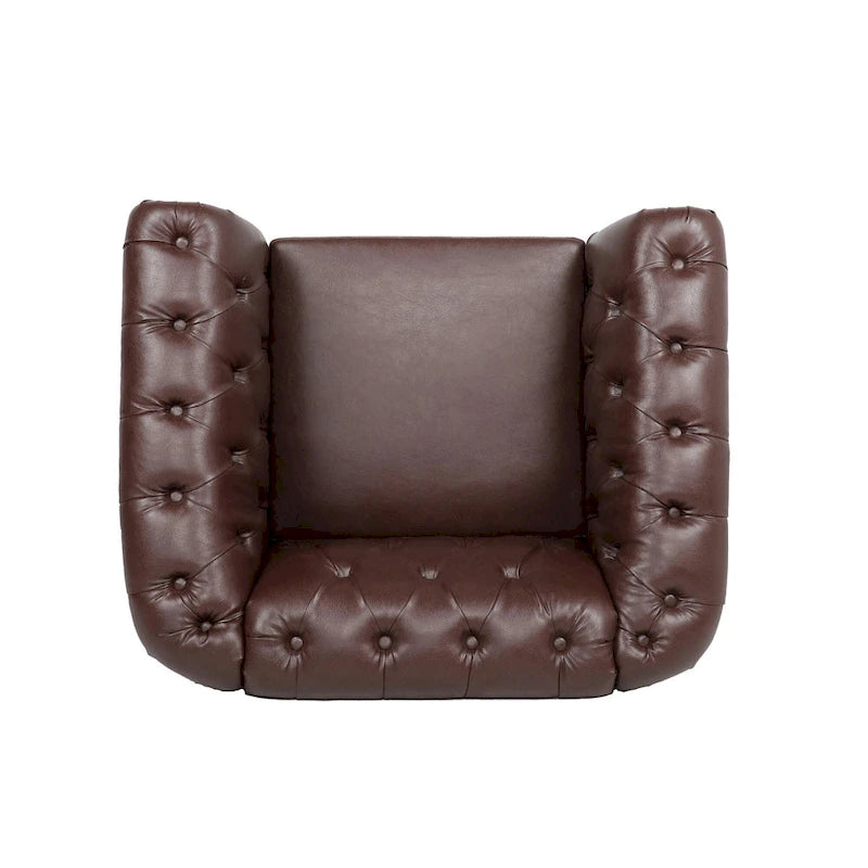 Christopher Knight Home - Poltrona Chesterfield Winston in Pelle Sintetica 28