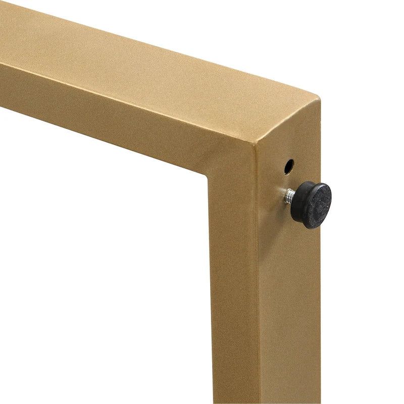 GDFStudio - Set da pranzo rettangolare moderno Carter con tavolo in finto marmo e sei sedie imbottite 17