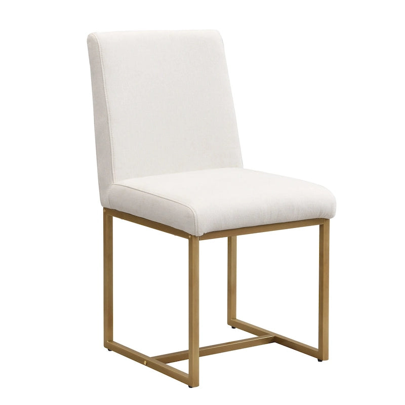 GDFStudio - Set da pranzo rettangolare moderno Carter con tavolo in finto marmo e sei sedie imbottite 18