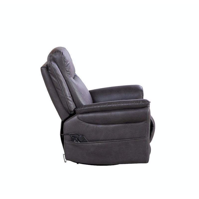 Christopher Knight Home - Harrison Soft Power Swivel Rocker Recliner with Heating & Massage, Pillow Top Arms, for Living Spaces 3