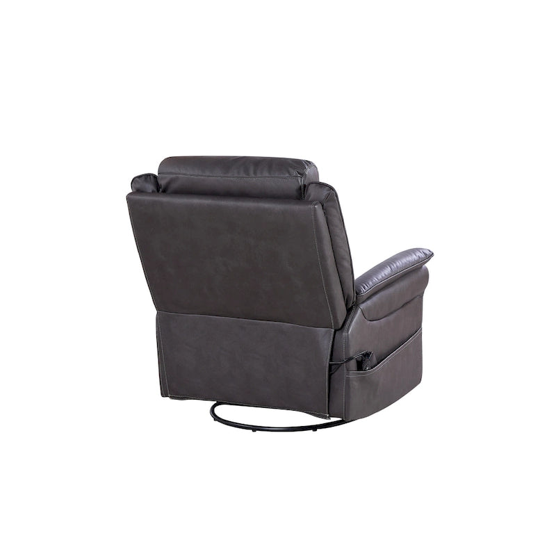 Christopher Knight Home - Harrison Soft Power Swivel Rocker Recliner with Heating & Massage, Pillow Top Arms, for Living Spaces 5