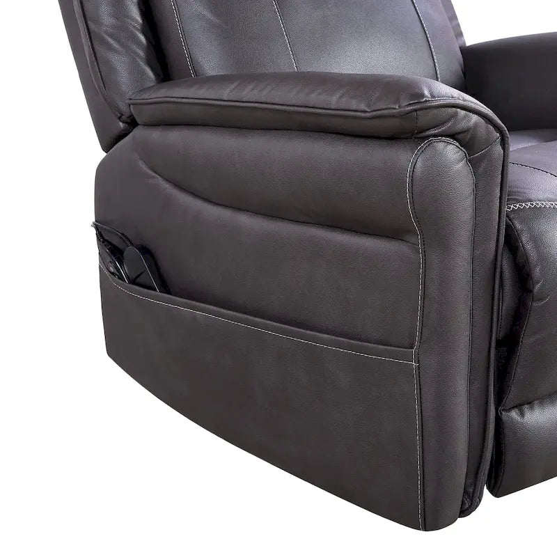 Christopher Knight Home - Harrison Soft Power Swivel Rocker Recliner with Heating & Massage, Pillow Top Arms, for Living Spaces 6
