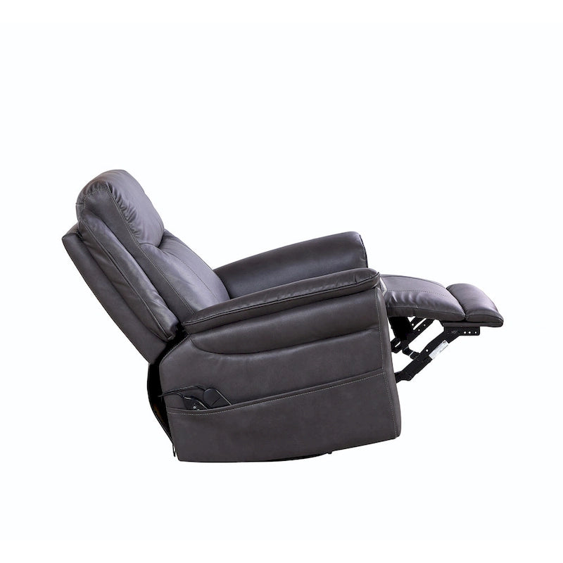 Christopher Knight Home - Harrison Soft Power Swivel Rocker Recliner with Heating & Massage, Pillow Top Arms, for Living Spaces 7