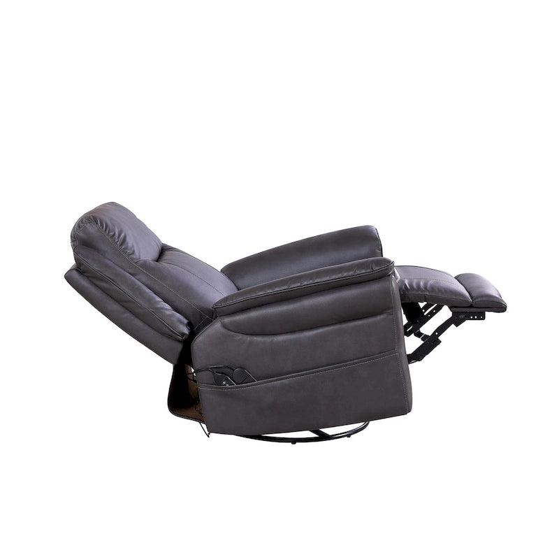 Christopher Knight Home - Harrison Soft Power Swivel Rocker Recliner with Heating & Massage, Pillow Top Arms, for Living Spaces 8
