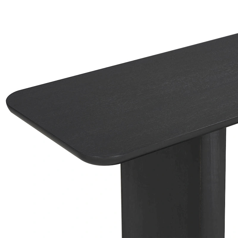 Christopher Knight Home - Tavolino Consolle Minimalista Elegante Mirod con Angoli Curvi e Base a U 7