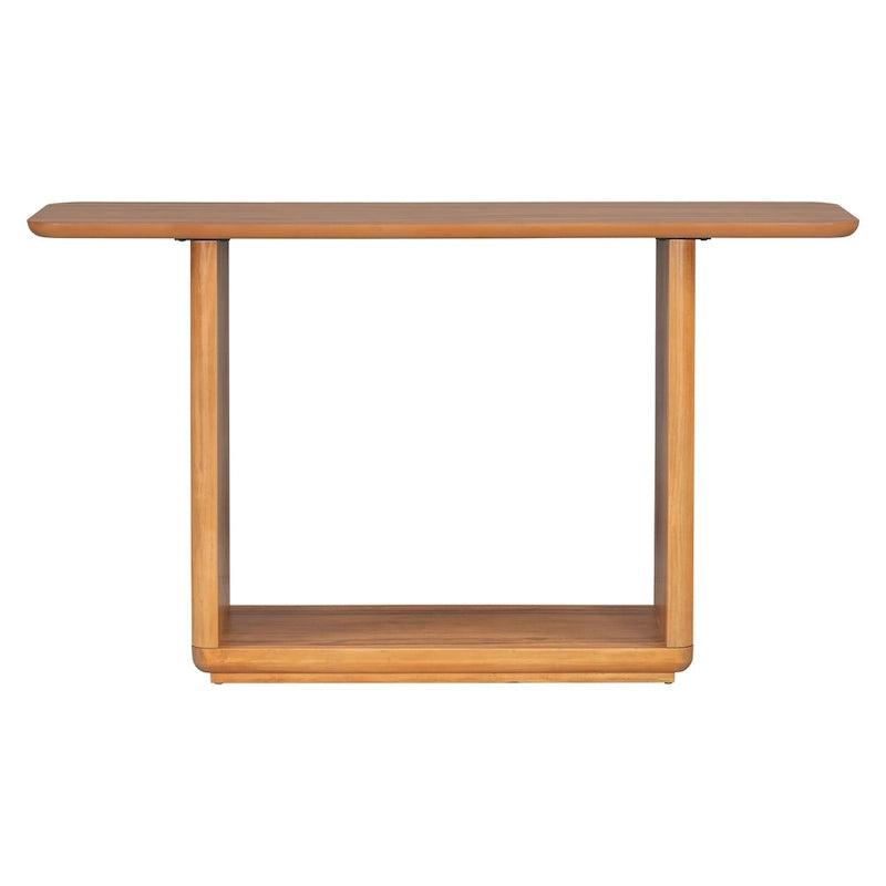 Christopher Knight Home - Tavolino Consolle Minimalista Elegante Mirod con Angoli Curvi e Base a U 11