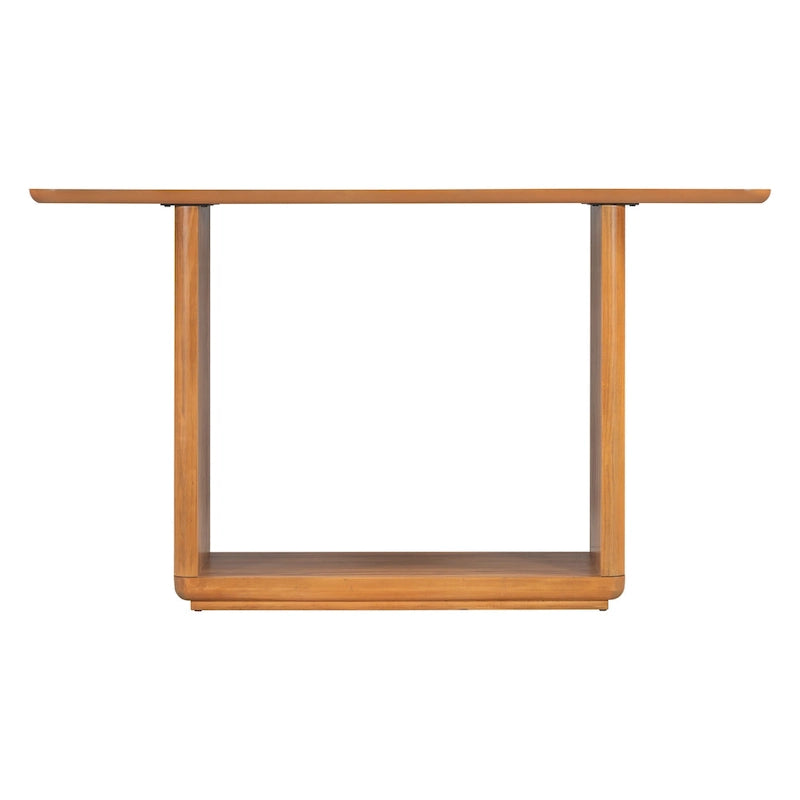 Christopher Knight Home - Tavolino Consolle Minimalista Elegante Mirod con Angoli Curvi e Base a U 12