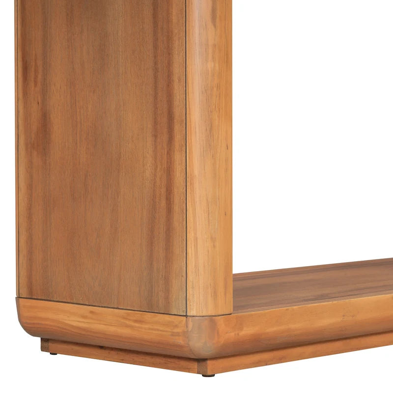 Christopher Knight Home - Tavolino Consolle Minimalista Elegante Mirod con Angoli Curvi e Base a U 14