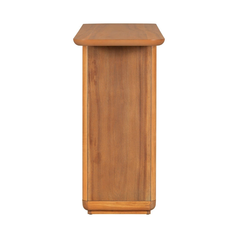 Christopher Knight Home - Tavolino Consolle Minimalista Elegante Mirod con Angoli Curvi e Base a U 17