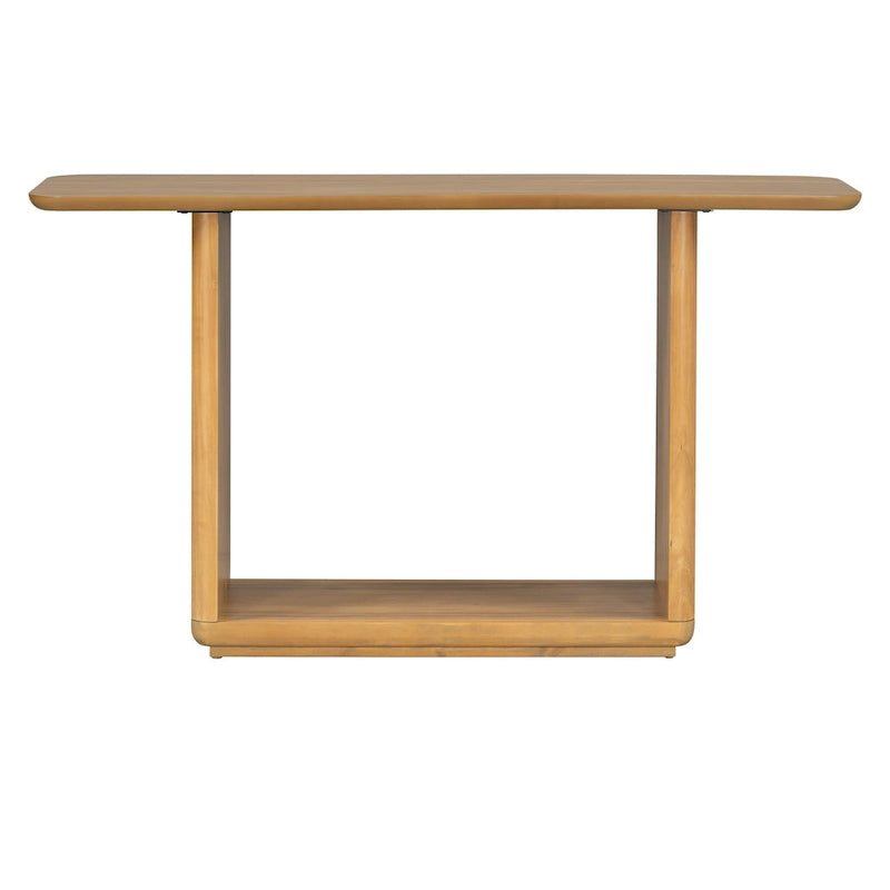 Christopher Knight Home - Tavolino Consolle Minimalista Elegante Mirod con Angoli Curvi e Base a U 19