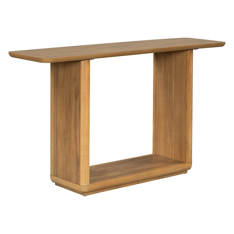 Christopher Knight Home - Tavolino Consolle Minimalista Elegante Mirod con Angoli Curvi e Base a U 20