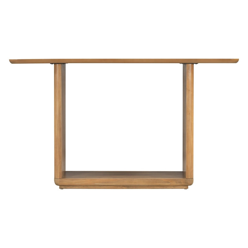 Christopher Knight Home - Tavolino Consolle Minimalista Elegante Mirod con Angoli Curvi e Base a U 21