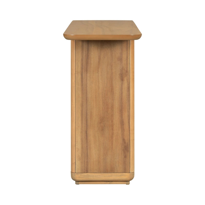 Christopher Knight Home - Tavolino Consolle Minimalista Elegante Mirod con Angoli Curvi e Base a U 22