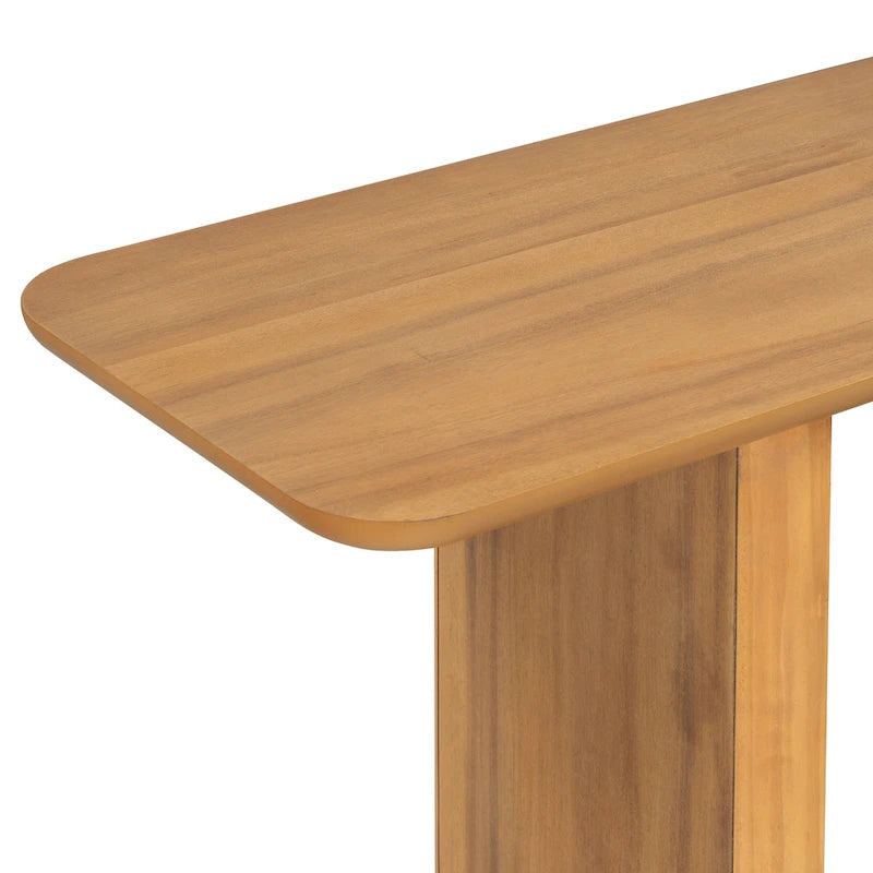 Christopher Knight Home - Tavolino Consolle Minimalista Elegante Mirod con Angoli Curvi e Base a U 25
