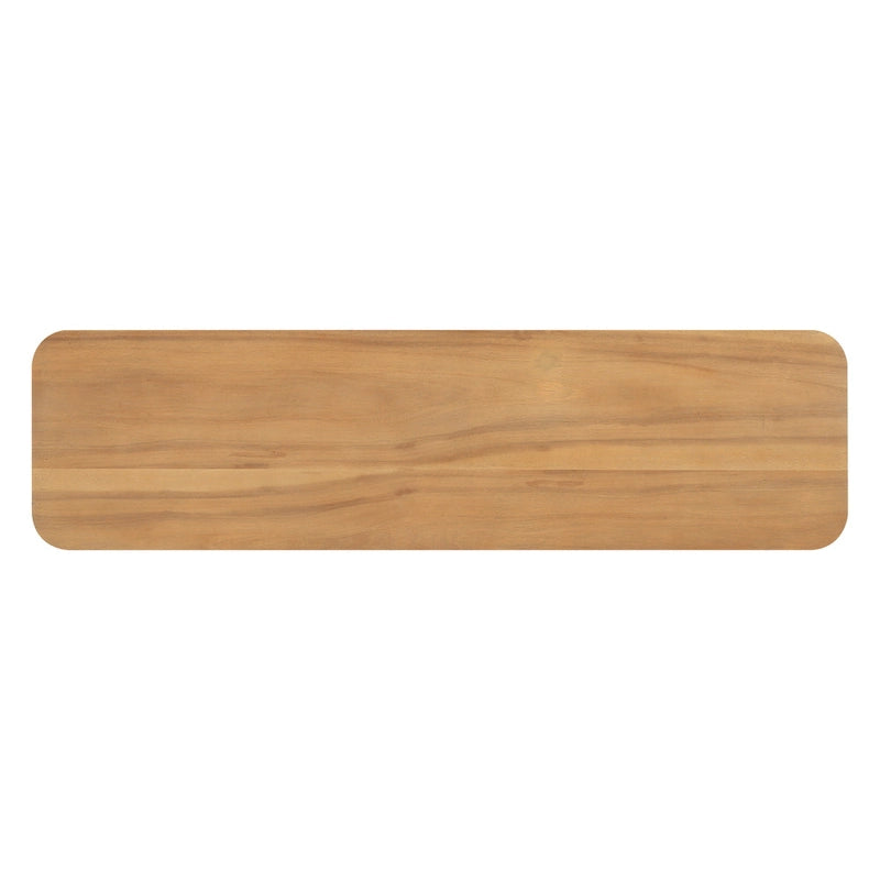Christopher Knight Home - Tavolino Consolle Minimalista Elegante Mirod con Angoli Curvi e Base a U 26