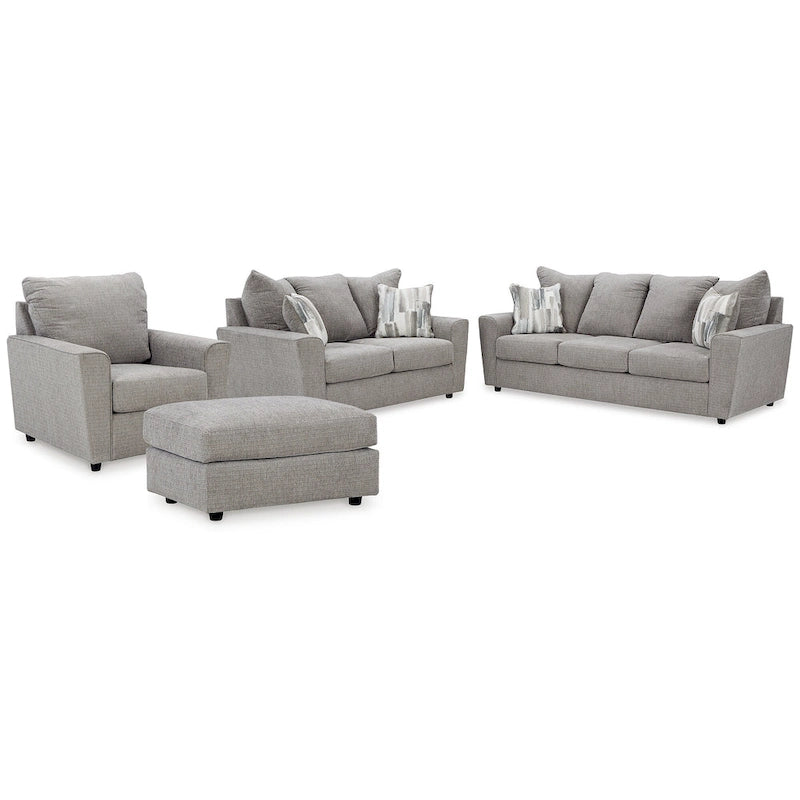 Signature Design by Ashley Stairatt Gray 4-Piece Upholstery Package - 86W x 38D x 39H 2