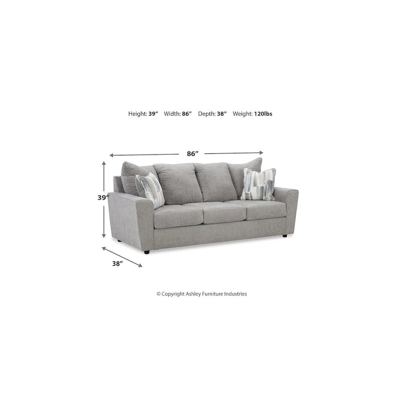 Signature Design by Ashley Stairatt Gray 4-Piece Upholstery Package - 86W x 38D x 39H 4