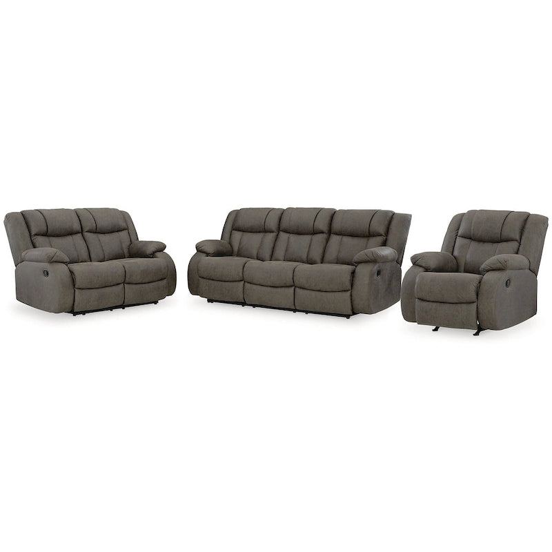 Signature Design by Ashley First Base Gray 3-Piece Upholstery Package - 86W x 40D x 41H 2