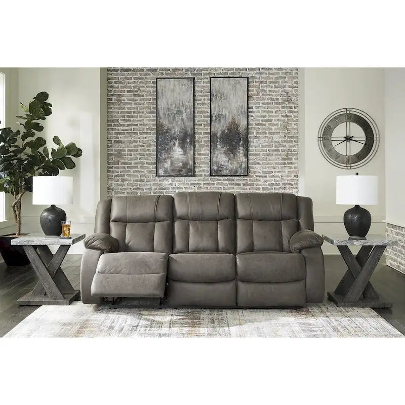 Signature Design by Ashley First Base Gray 3-Piece Upholstery Package - 86W x 40D x 41H 3