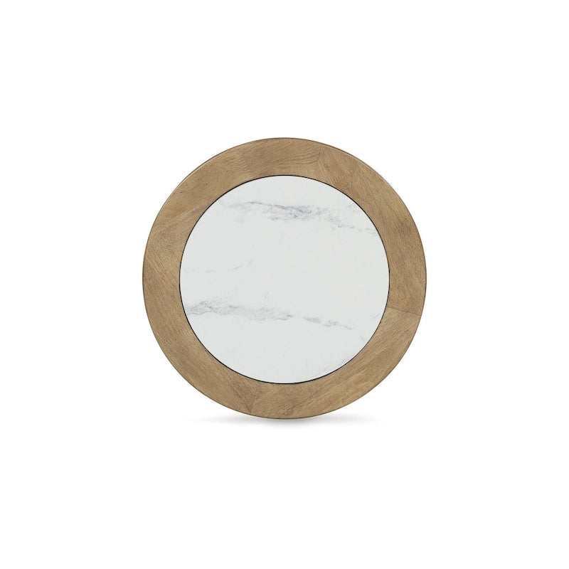 Signature Design by Ashley Camdill Light Brown/White End Table - 18.13 W x 18.13 D x 23.75 H 3