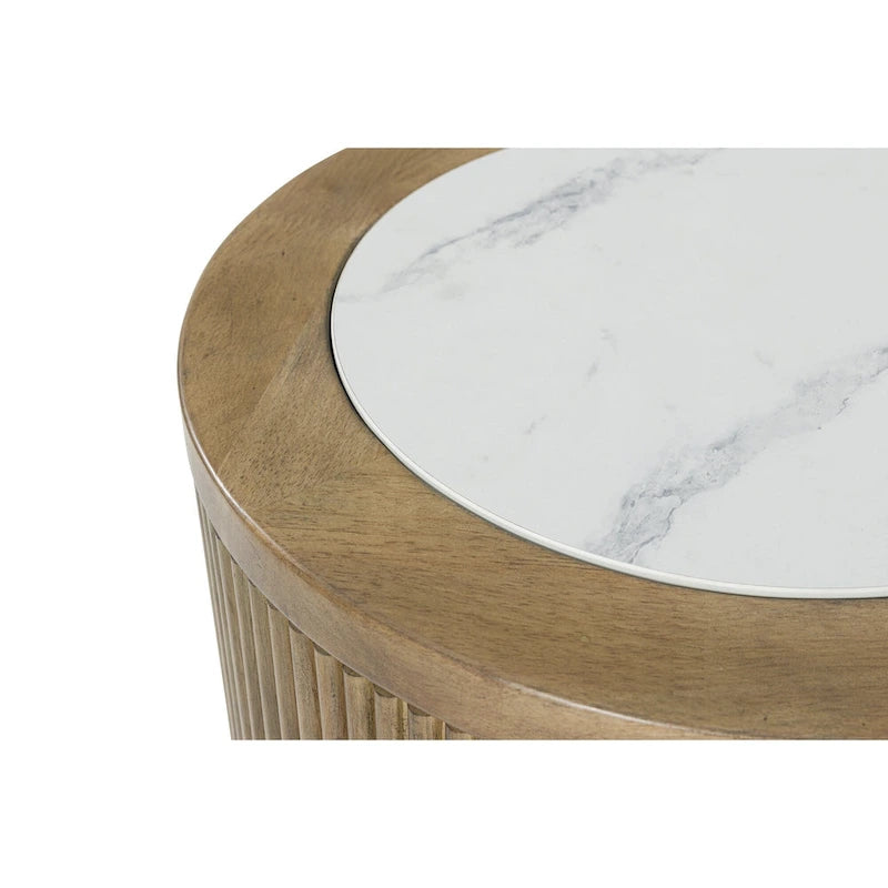 Signature Design by Ashley Camdill Light Brown/White End Table - 18.13 W x 18.13 D x 23.75 H 5